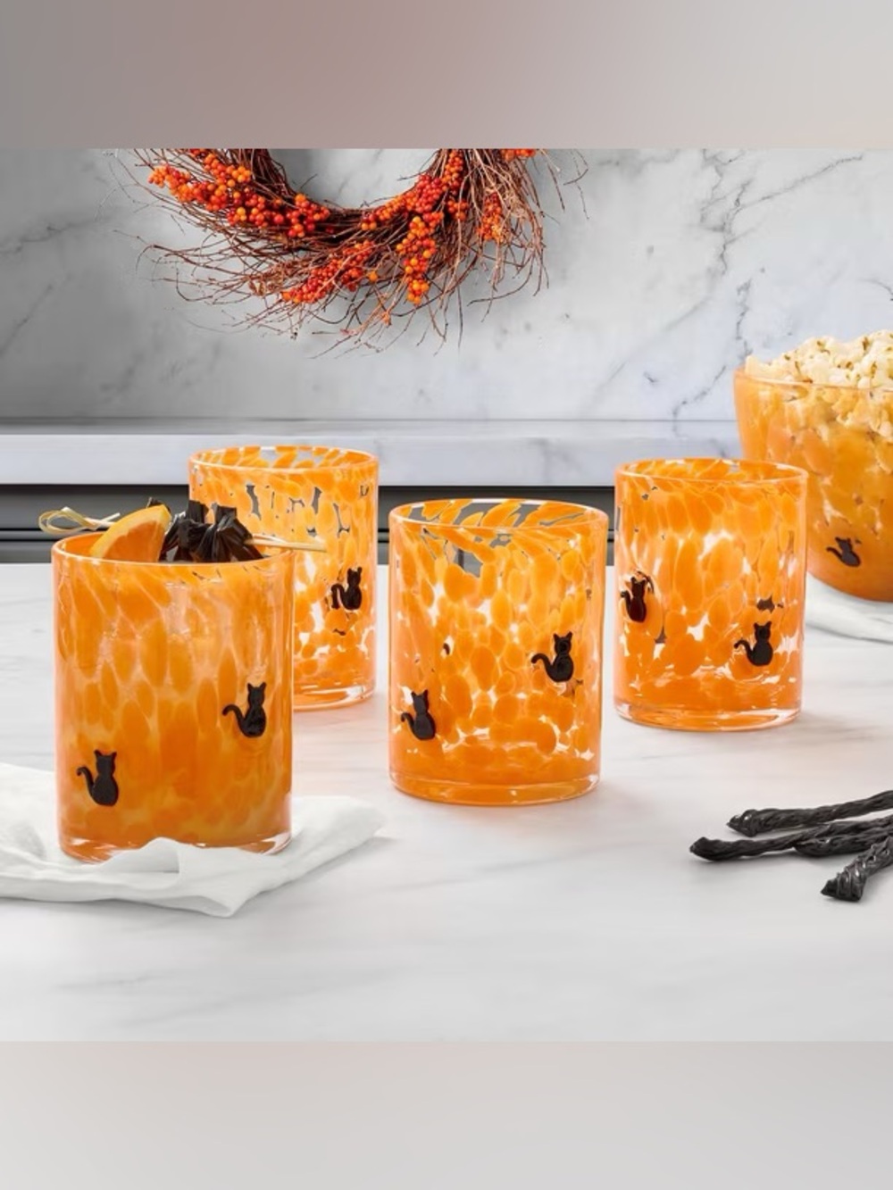 Halloween Icon Drinking Glasses, 4-Pack